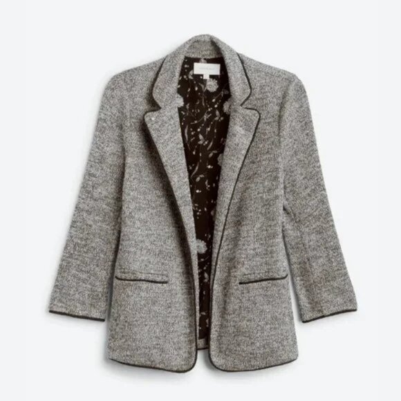 Skies Are Blue Alanna Textured Knit Blazer Stitch Fix Gray M - Picture 1 of 5